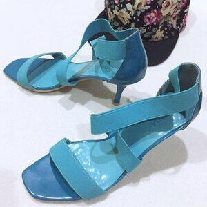 Blue strap y2k heels